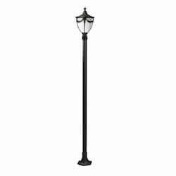 Dabmar 16W Rachel One Light LED Lamp Post w/Polycarbonate Lens, Verde Green