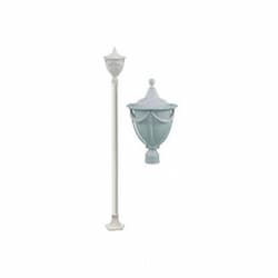 Dabmar 16W Rachel One Light LED Lamp Post w/Polycarbonate Lens, White