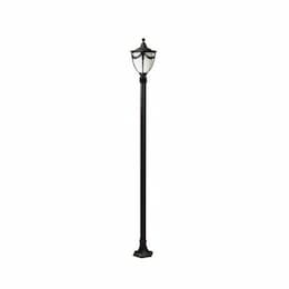 8-ft 6W LED Rachel Lamp Post, Single-Head, A19, 120V, Verde Green