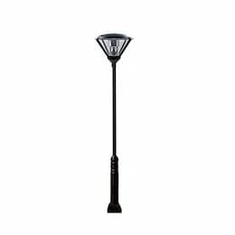 11-ft 30W LED Triangular Lamp Post Fixture, E26, 85V-285V, Verde Green