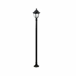 9-ft 16W LED Showcase Lamp Post, Single-Head, 120V, White