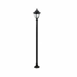 9-ft 6W LED Showcase Lamp Post, Single-Head, A19, 120V, Verde Green