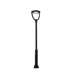 75W LED Large Lamp Post, 9750 lm, 100V-277V, 4000K, Black