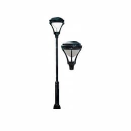 30W Single Light Architectural LED Lamp Post w/PC Lens, Verde Green