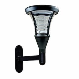 20W LED Architectural Post Top Sconce, G24, 120V-277V, 3000K, Green