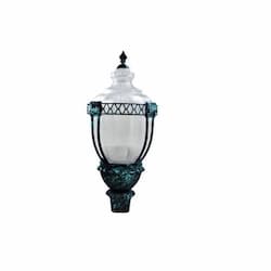 75W Clear Acorn LED Post Top Fixture, Verde Green