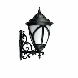 Dabmar 30W 1 Light Acorn Lantern LED Wall Fixture w/PC Lens, Black