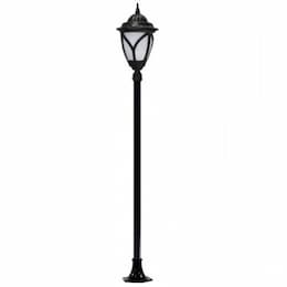 30W One Light Acorn LED Lamp Post Fixture, Black