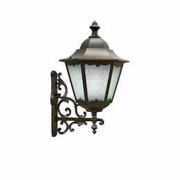 Dabmar 30W Lantern Wall Sconce LED Wall Fixture w/Glass Lens, Bronze