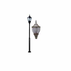 75W One Light Dark Sky Top Acorn LED Lamp Post Fixture w/PC Lens, Bronze