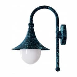 Goose Neck Wall Fixture w/o Bulb, 120V, Verde Green