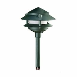 3W LED Pagoda Light, Two Tier, 12V, Amber, Green