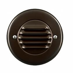 3W LED Step & Wall Light, Louvered Down, 12V, 3000K, Bronze