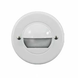 Dabmar 2.5W LED Step & Wall Light, Round Hood, 12V, 6400K, White