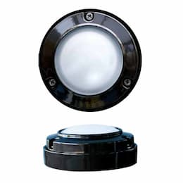 2.5W LED Step & Wall Light, Open Face, 12V, 3000K, Black