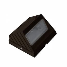 2.5W LED Step & Wall Light, Square Hood, 12V, 3000K, Black