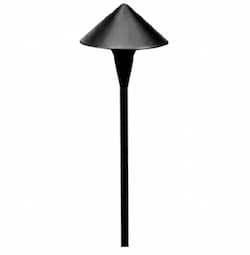 3W LED Path Light, Cone, Small, 12V, 3000K, Bronze