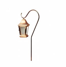 Dabmar 2.5W LED Path Light, Hanging Lantern, 12V, 6400K, Copper