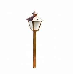 Dabmar 2.5W LED Path Light, Post, 12V, 6400K, Antique Bronze