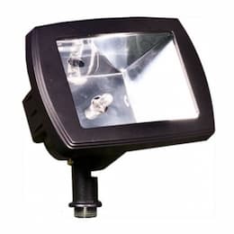 Directional Area Flood Light w/ Adj Knuckle w/o Bulb, Bi-Pin, 12V, BK