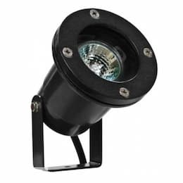 3W LED Aluminum Directional Spot Light, MR16, 12V, 6500K, Black