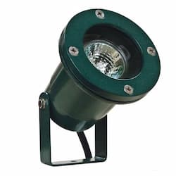 3W LED Directional Spot Light, MR16, Bi-Pin Base, 12V, 2700K, Green