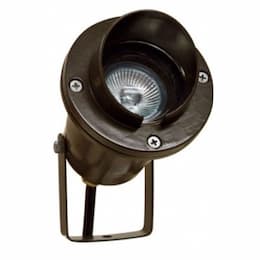 Aluminum Directional Spot Light w/ Hood w/o Bulb, Bi-Pin Base, 12V, BZ