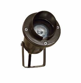 3W LED Directional Spot Light w/ Hood, MR16, Bi-Pin Base, 12V, 2700K, Bronze