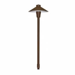 Large Cone Top Path & Walkway Light w/o Bulb, Bi-Pin Base, 12V, BZ