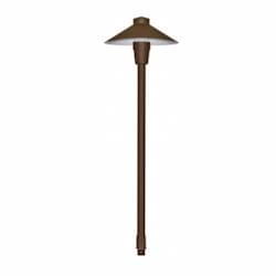 Large Cone Top Path & Walkway Light w/o Bulb, Bi-Pin Base, 12V, VG