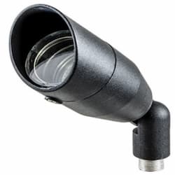 3W LED Directional Spot Light w/ Hood, MR16, Bi-Pin Base, 12V, 2700K, Black