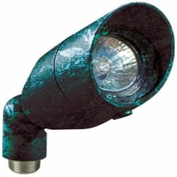 7W LED Directional Spot Light w/ Hood, MR16, Bi-Pin Base, 12V, 2700K, Verde Green