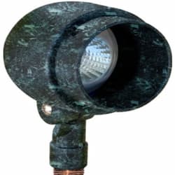 3W LED Directional Hooded Spot Light, MR16, Bi-Pin Base, 12V, 2700K, Verde Green