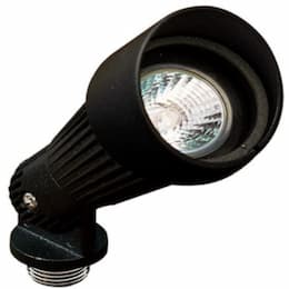 3W LED Directional Spot Light w/ Hood, MR16, Bi-Pin Base, 12V, 2700K, Black