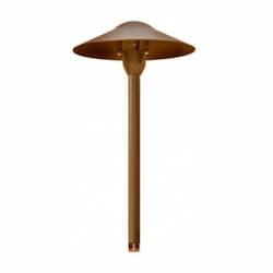 Aluminum Cone Top Path & Walkway Light w/o Bulb, Bi-Pin Base, Bronze