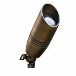 Dabmar 7W LED Directional Spot Light w/ Hood, MR16, Bi-Pin Base, 12V, 2700K, Weathered Brass