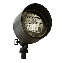 Directional Flood Light w/ Hood w/o Bulb, Screw Base, 12V, Black