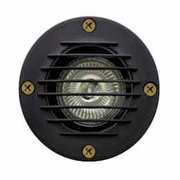 7W LED Louvered In-Ground Well Light w/ Grill, MR16, 12V, 2700K, Black