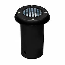 3W LED 2.5-in In-Ground Well Light w/ Grill, MR16, 12V, 6500K, Black