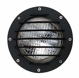 14W LED Well Light w/ Grill, In-Ground, Adjustable, Black