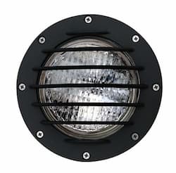 3W Adjustable LED Well Light w/ Grill, In-Ground, Black