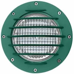 4W LED Well Light w/ Grill, In-Ground, PAR36, Green