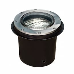 9W LED 4.8-in Round Adj In-Ground Well Light, PAR36, 3000K, SS 304