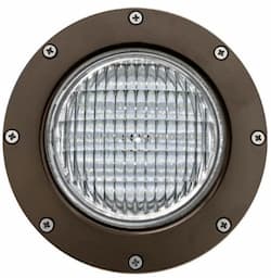 14W Adjustable LED Well Light w/ Grill, In-Ground, AR111, Bronze