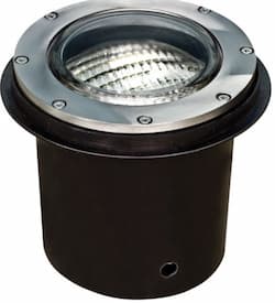 14W Adjustable LED Well Light w/ Grill, In-Ground, AR111, 304 Stainless Steel