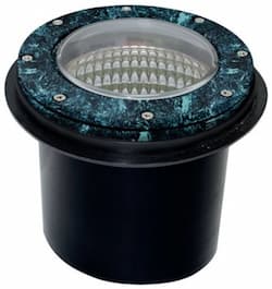 4W LED Well Light Fixture, In-Ground, PAR36, Green