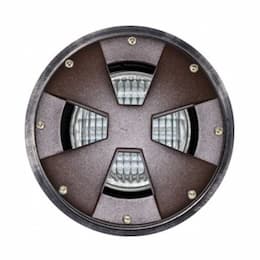 9W LED Adj Drive-Over In-Ground Well Light, PAR36, 12V, 6400K, Bronze