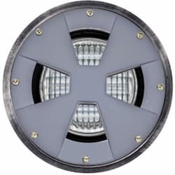 9W Drive Over LED Well Light, Adjustable, PAR36, Gray