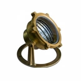 4W LED Pond & Fountain Underwater Light, PAR36, 12V, 6400K, Brass