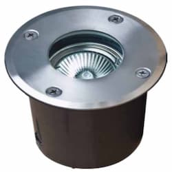 7W In-Ground LED Well Light, Round Top, Stainless Steel